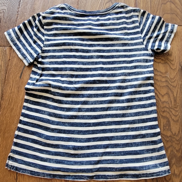 Boys Denim Jean Shorts H&M and AG Striped Tee Summer Size 6T 7T Bundle - Picture 6 of 16